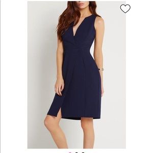 SOLD | Bcbg generation pleated navy blue dress
